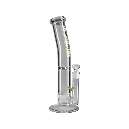 Blaze Multi Level Bong HoneyComb gebogen - gelb H 345mm Ø 50mm NS 19 WS 5mm