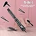 Jinri Ceramic Hot Air Brush, 1000 Watt Negative Ionic Styling Blow Dryer& Volumizer Lightweight Styling Comb, ETL Certified, Black