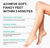 Dermasuri Foot Scrub Spray & Deluxe Sole File - Callus Remover, Exfoliating Feet view 4