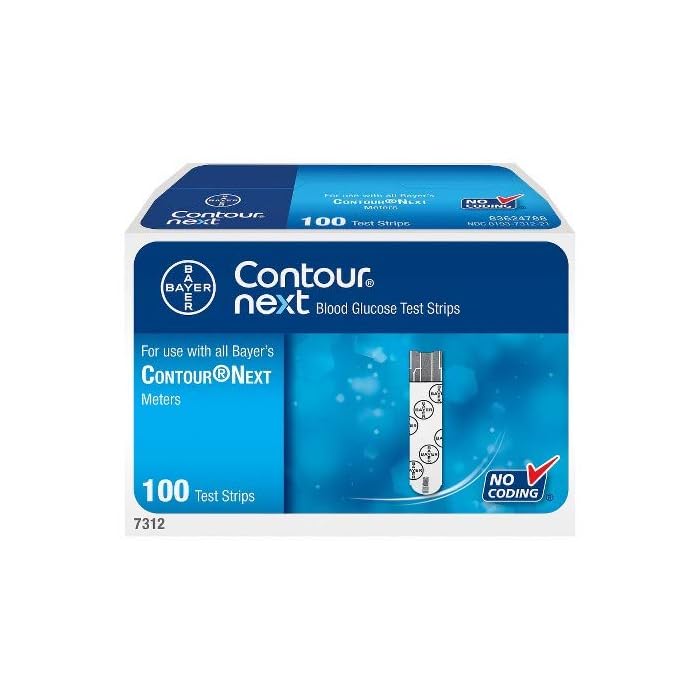 Contour-Next Bayer Contour Next Blood Glucose Test Strips, Pack of 6, 300 Strips