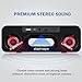 Portable Bluetooth Speakers V4.2 Wireless Stereo Speaker with HD Audio and Enhanced Bass,Built-In Dual Driver Speakerphone,Handsfree Calling,FM Radio and TF Card Slot