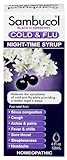 Sambucol Night Time Cold and Flu Syrup, Elderberry, 4 Ounce
