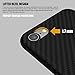 ROYBENS iPhone 7 Case, TPU Shockproof Case Ultra Slim Anti Slip Light Thin Cover with Protective Carbon Fiber Grip Back Pattern for iPhone 7 (2016) 4.7 inch - Jet Black