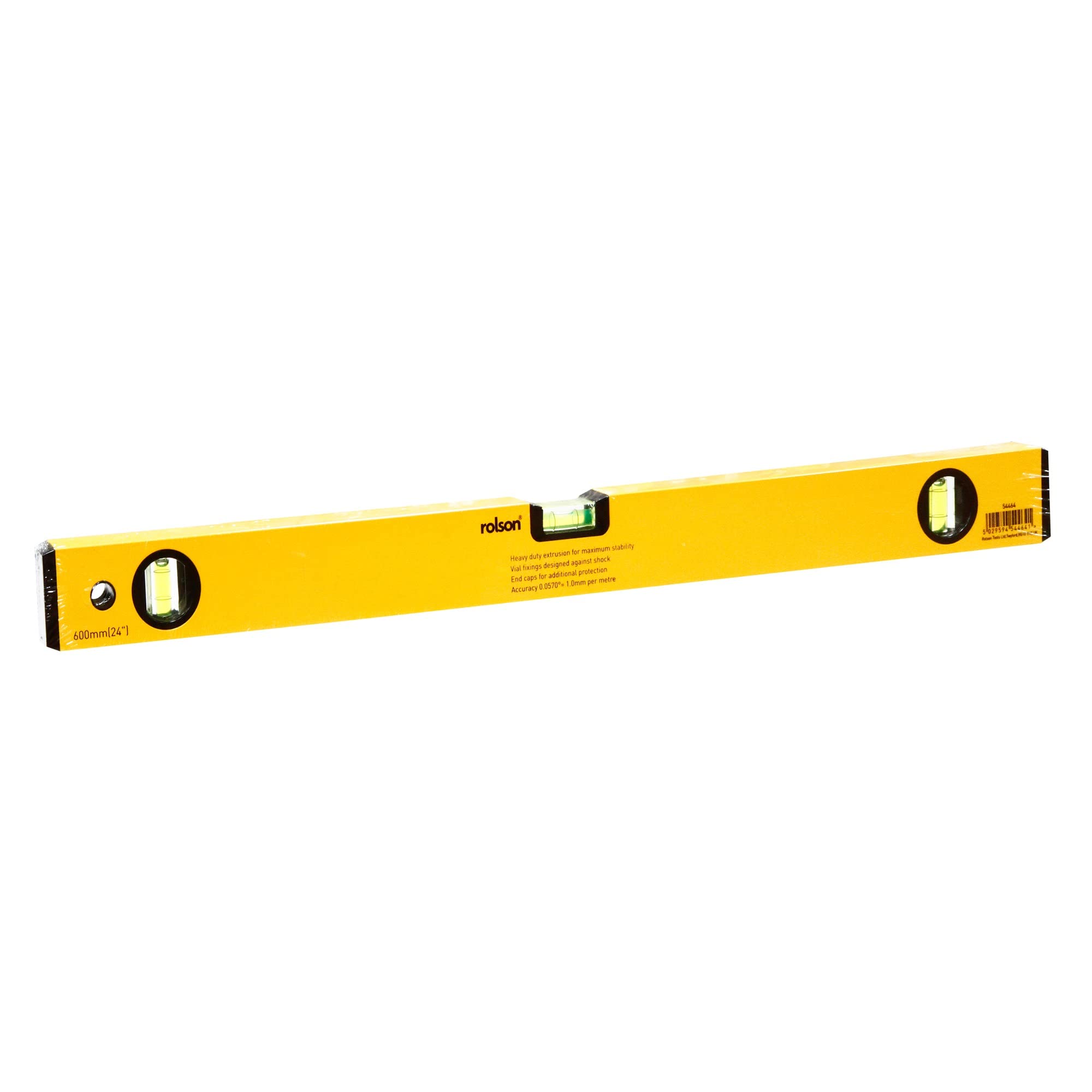 Rolson 54464 600 mm Alloy Spirit Level, Yellow