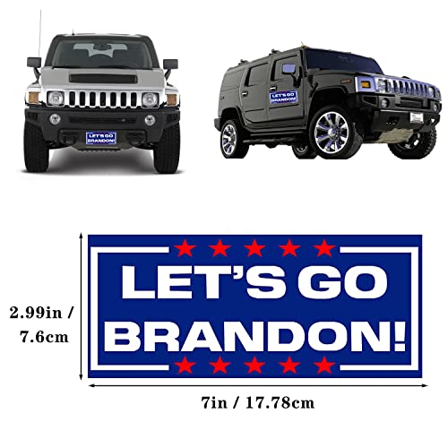 10 Pcs Let\'s Go Brandon Bumper Sticker, Funny Car Sticker for Car Motorcycle Helmet Laptop Window Fridge Waterproof Window Decoration for Bumper Trucks