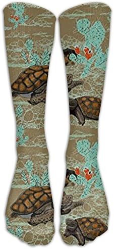 Desert Tortoise In Brown Comfortable Knee High Socks For Women And Men - Best Medical, Nursing, For Running, Athletic,Travel, Pregnancy