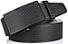 Marino Men's One Piece Leather Ratchet Dress Belt with Automatic Leather Fashion Buckle