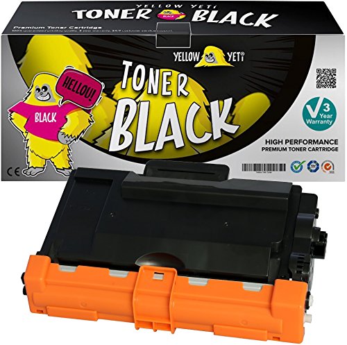YELLOW YETI TN3480 (8,000 Pages) Compatible Toner Cartridge for Brother HL-L5000D HL-L5100DN HL-L5200DW HL-L6300DW HL-L6400DW DCP-L5500DN MFC-L5700DN MFC-L5750DW MFC-L6800DW [3 Years service]