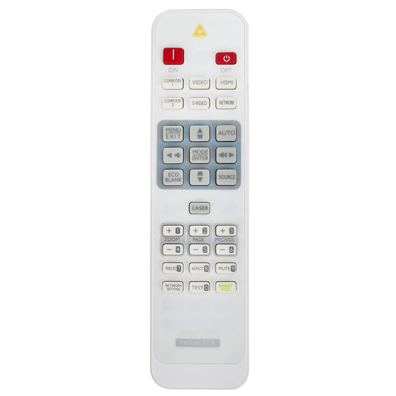 VINABTY Replacement Remote Control 5J.J6R06.001 fit for BenQ Projectors MP780ST, MP780ST+, MW721, MW767,MX720, MX750, MX763, MX764, MX766, MX819ST, MX822ST, MX852UST+,MW820ST, MW853UST, MW853UST+