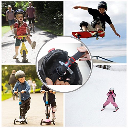 JIFAR Adjustable Helmet Protective Pads Knee Elbow Pads Wrist Guards Sports Support Safety Set Equipment for Scooter and Rollerblading Skateboard and Other Extreme Sports Activities (7 Pieces Sets)