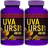 Piping Rock Uva Ursi Leaf Bearberry 480 mg 2 Bottles x 100 Quick Release Capsules Dietary Supplement