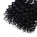 Emmet 2pcs/lot 100g Short Wave 8Inch Brazilian Kinky Curly Human Hair Extension, with Hair Care Ebook (1#)