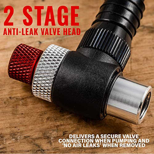 PRO BIKE TOOL Shock Pump for Mountain, Road Bikes and Motorcycle High