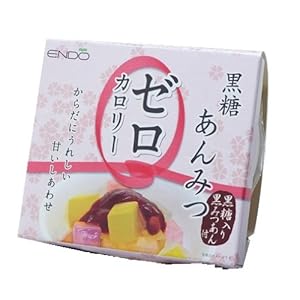 遠藤製餡 ゼロカロリー黒糖あんみつ 170g×6個