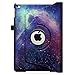 Fintie Case for iPad Air 2-360 Degree Rotating Stand Protective Case Smart Cover with Auto Sleep/Wake Feature for iPad Air 2, Galaxy
