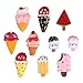 OUNONA Magnetic Dessert Fridge Magnet Sticker Ice Cream Refrigerator Magnets for Kitchen Office Cabinets Whiteboard Decor