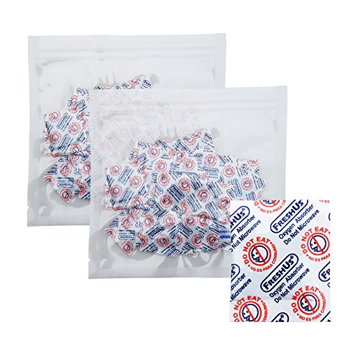 FreshUS 50cc Oxygen Absorber for Home Made Jerky - Long Term Food Storage (100, 50 CC)