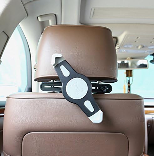 Car Gadgets iPad Seat Holder Tablets Headrest Mount,360 Degrees Rotation Car Backseat Kits for 7-12 inch Tablets Macbook Pro iPad Air iPad Pro 9.7" (Black+Grey)