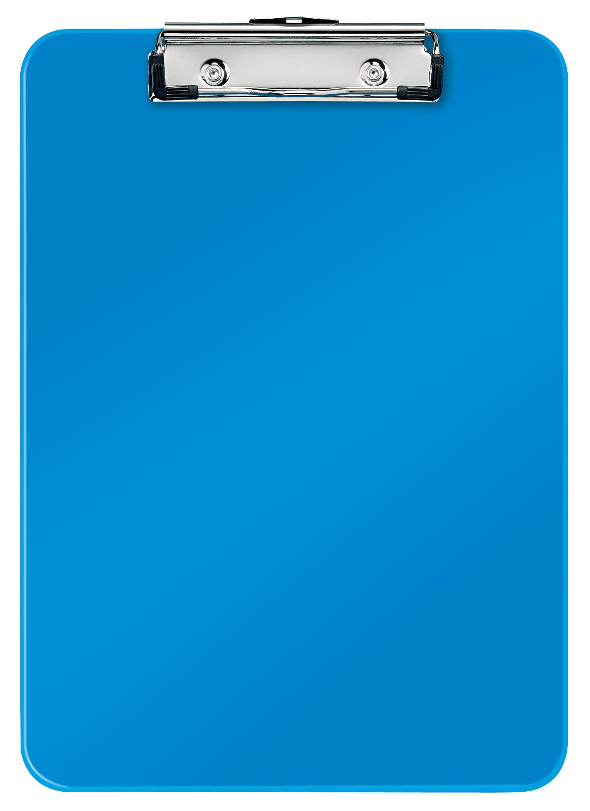 Leitz 39710036 A4 Clipboard, Rigid Plastic, WOW Range, Metallic Blue