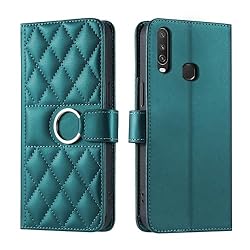 Lucyliy Compatible with vivo Y15 Case Flip PU