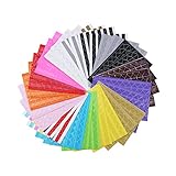 LJY 32 Sheets Self-Adhesive Photo Mounting Corner Stickers for DIY Picture Album Scrapbooking, 16 Styles Assorted