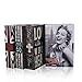 Diversion Book Safe, Dictionary Secret Cash Safe Box with Combination Lock, Diversion Book Hidden Safe (Marilyn Monroe Style-Code, M)