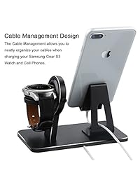 Soporte de carga NaHai para Samsung Gear S3 Classic y Frontier Smartwatch y Samsung Galaxy Note9   Note8   S9 S9 Plus   A8s   S8 S8 Plus   A9s