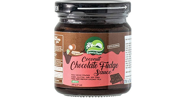 Natures Charm Salsa de Chocolate y Coco-Fudge Sauce 200 g