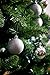 Clever Creations Shatterproof Christmas Tree Ornaments Large 60mm Colored Variety Pack Christmas Decor | 24 Piece Set Perfect for Christmas Decorations Parent (Silver)