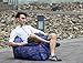 MAMBLE Inflatable Lounger Chair with Carry Bag, Air Chair for Camping, Fishing, Traveling, Swimming Pool and Beach Parties, Portable and Lightweight Purple