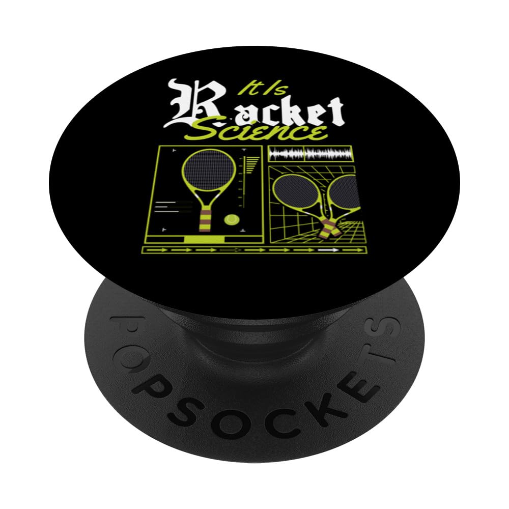 It's Racket Science Sports Funny Tennis Lover Player Coach PopSockets Swappable PopGrip