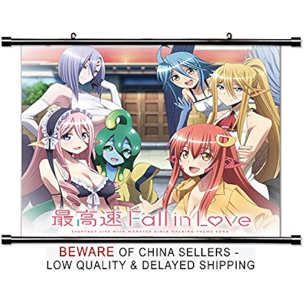 Monster Musume Anime Fabric Wall Scroll Poster 32x31 Inches Posters Prints Amazon Com