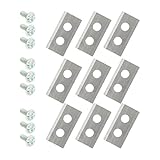TOOGOO 9X Stainless Steel Mower Blade Replacement+Screw for WORX LANDROID 36x18x1mm