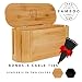 Large Bamboo Cable and Cord Management Organizer Box: X-Large Wire Cover and Cablebox for Power Strip and Surge Protector. Hide White and Black Cords to Baby Proof Your Small Electrical Storage
