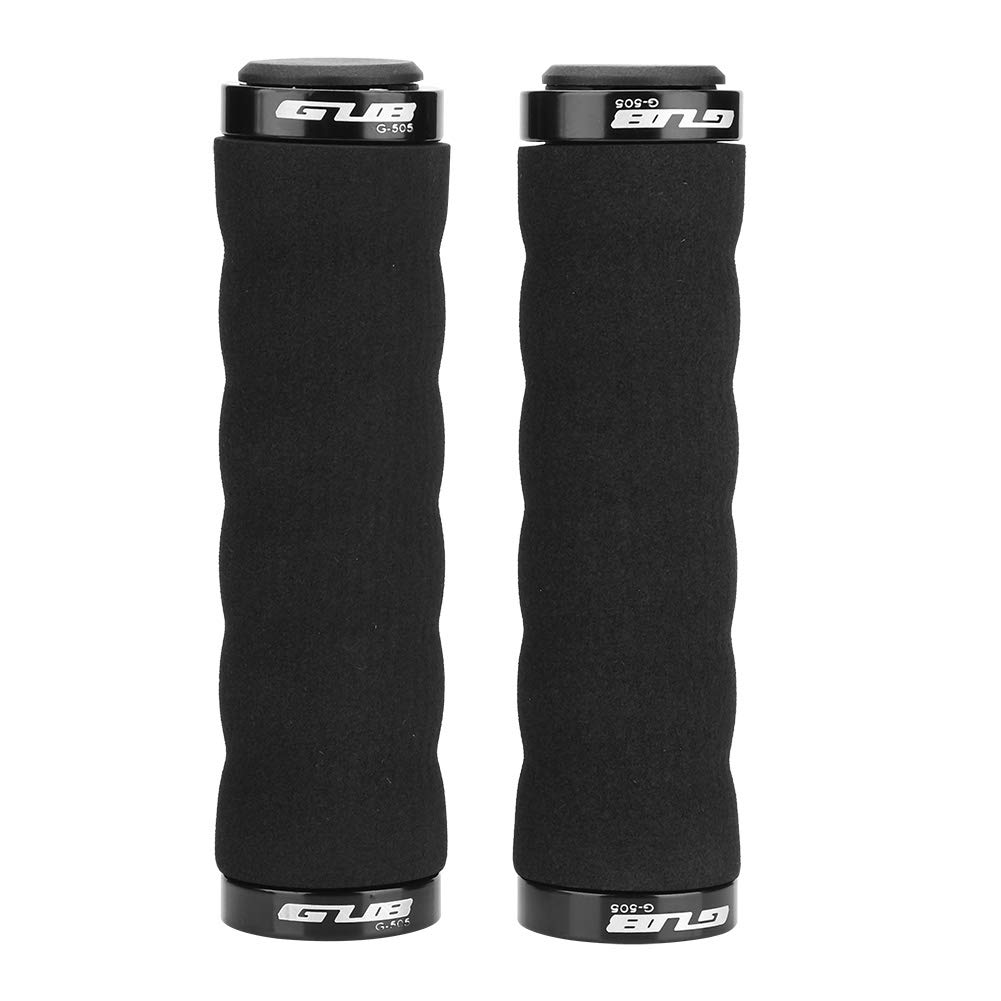 New Handlebar Grips Bicycle Road Mountain Bike Soft Rubber Handlebar End Grips (Black)