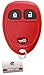 KeylessOption Key Fob Replacement for 2007 2008 2009 2010 2011 2012 2013 2014 2015 2016 2017 Buick Cadillac Chevrolet Chevy GMC Pontiac Saturn Remote, 3-Button 15913420, Locksmith Required 2011+