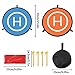 YANSHON Drones Landing Pad, Portable Foldable with Double Sided Drone Landing Pad, Universal Waterproof 55cm/21.65'' Compatible with Mavic Pro Air/Mavic2/ Spark/All Drone Helicopter