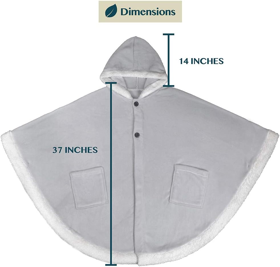 sherpa lined wearable blanket