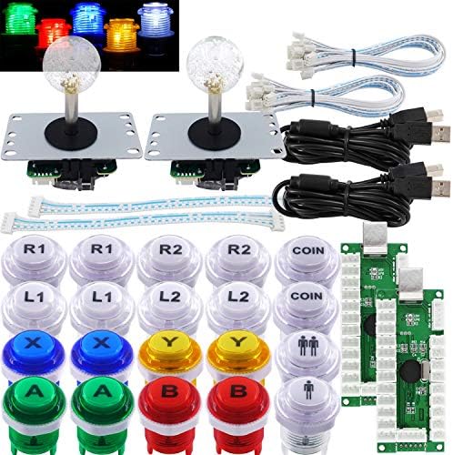 Amazon.com: SJ@JX Arcade Game DIY Kit 2 Player Zero Delay USB