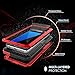Galaxy S7 Case, Tomplus [Newest] Extreme Hard Luxury Aluminum Alloy Protective Metal Full-Body Rugged Holster Case with Built-in Gorilla Glass Screen Protector for Samsung Galaxy S7 (Red)