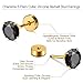 Charisma Cartilage Tragus Earring Stainless Steel Stud Piercing Earring Flat Back Earrings Stud Flatback Screw Back Earrings for Toddlers Women Men (16G, 3mm-7mm CZ, 6mm Bar Length, 5 Pairs)
