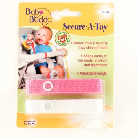 Secure-A-Toy 2ct Pink-White Case Pack 24