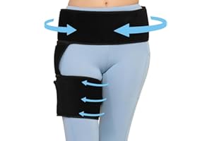 AuFlex Sciatica Pain Relief Belt – Hip Brace for Women & Men, Thigh, Groin & Hamstring Compression Sleeve for Pain Relief and Support