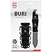 GEAR AID Buri Adventure Knife with Quick Release Sheath, Durable Stainless-Steel 3” Blade