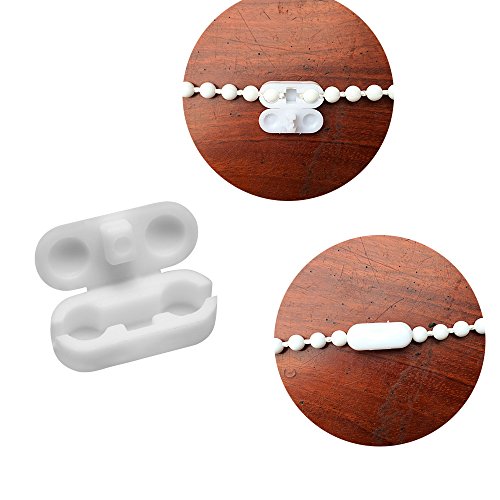 Dreamtop 50X Plastic Replacement Vertical Roman Roller Blind Ball Chain Cord Connector Clips