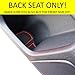 CupHolderHero for Honda Civic 2016-2020 Custom Liner Accessories – Premium Cup Holder, Console, and Door Pocket Inserts 4-pc Set (Hatchback – Back Seat Only) (Red Trim)