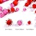 Caydo 550 Pieces Valentine Glitter Pom Poms 3 Sizes Fuzzy Sparkle Balls Fluffy Pom Balls Small Craft Pompoms for Valentines Day DIY, Creative Crafts Decorations(Red, Pink, White)