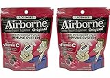 Airborne Vitamin C 1000mg Immune Support Supplement, Lozenges, Berry Flavor, 20 Count (Pack of 2)