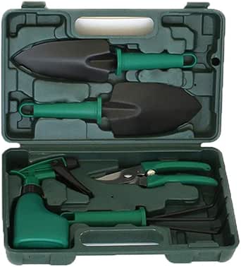 LeeMon - Juego de 5 Utensilios de jardín de Acero Inoxidable, Pala