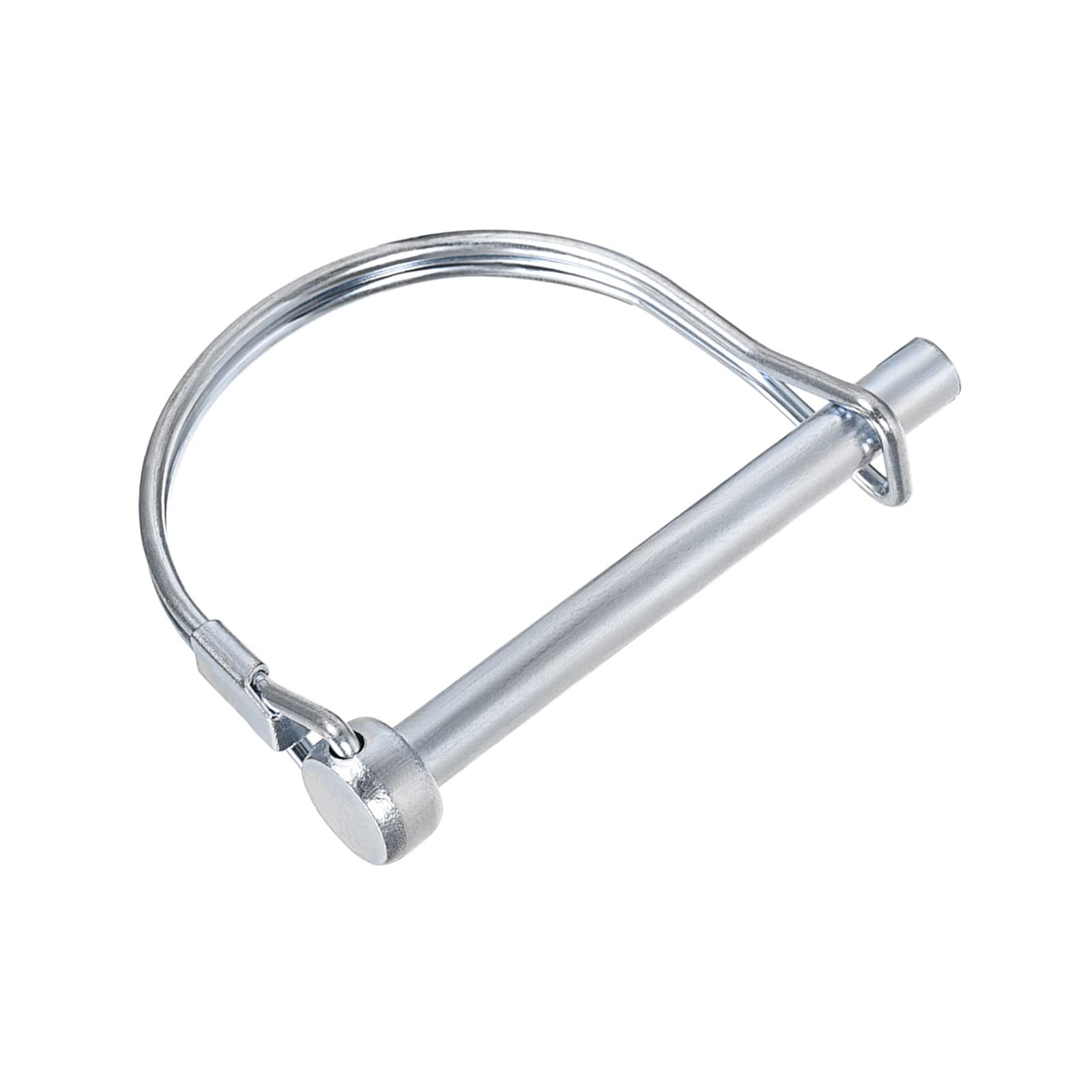 METALLIXITY Safety Coupler Pin (1/4"x1.97/ 6x50mm), Shaft Locking Pin W Round Arch Wire Retainer - for House Construction, Tractors, Trailers, Trucks